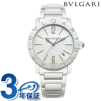 ブルガリ ブルガリブルガリ 自動巻き 腕時計 ブランド レディース BVLGARI BBL37WSSD アナログ ホワイトシェル 白 スイス製 BBL37WSSD