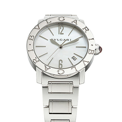 ブルガリ ブルガリブルガリ 自動巻き 腕時計 ブランド レディース BVLGARI BBL37WSSD アナログ ホワイトシェル 白 スイス製 BBL37WSSD