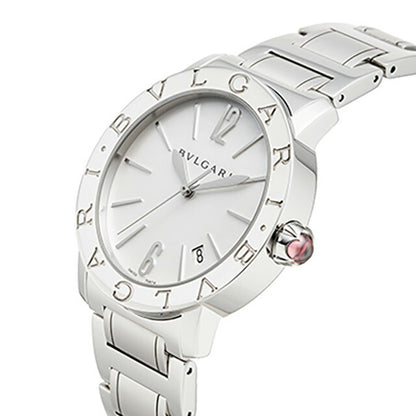 ブルガリ ブルガリブルガリ 自動巻き 腕時計 ブランド レディース BVLGARI BBL37WSSD アナログ ホワイトシェル 白 スイス製 BBL37WSSD