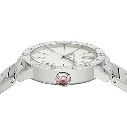ブルガリ ブルガリブルガリ 自動巻き 腕時計 ブランド レディース BVLGARI BBL37WSSD アナログ ホワイトシェル 白 スイス製 BBL37WSSD
