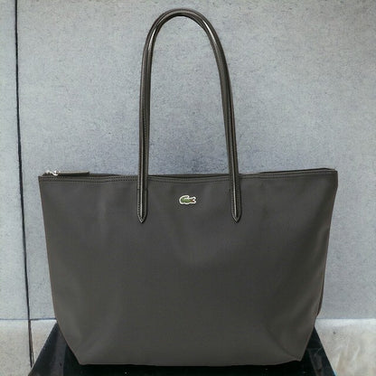 ラコステ LACOSTE NF1888 000 L.12.12 プチピケ ラージ トートバッグ ショルダーバッグ ブラック レディース メンズ ユニセックス ワニロゴ 記念品 ギフト BBLT00001L