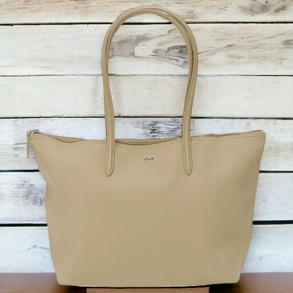 ラコステ LACOSTE NF1888 L37 L.12.12 プチピケ ラージ トートバッグ ショルダーバッグ ベージュ レディース メンズ ユニセックス ワニロゴ 記念品 ギフト BBLT00004L
