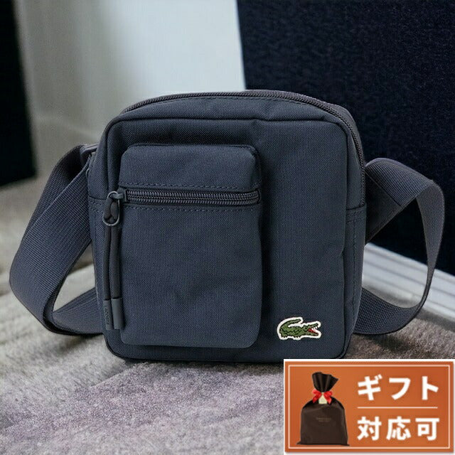 ラコステ LACOSTE NH4101 992 ネオクロコ ジップ カメラバッグ ショルダーバッグ ネイビー メンズ レディース ユニセックス ワニロゴ BBLT00029M