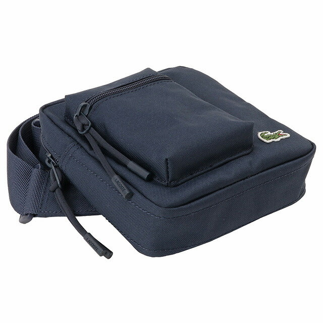 ラコステ LACOSTE NH4101 992 ネオクロコ ジップ カメラバッグ ショルダーバッグ ネイビー メンズ レディース ユニセックス ワニロゴ BBLT00029M