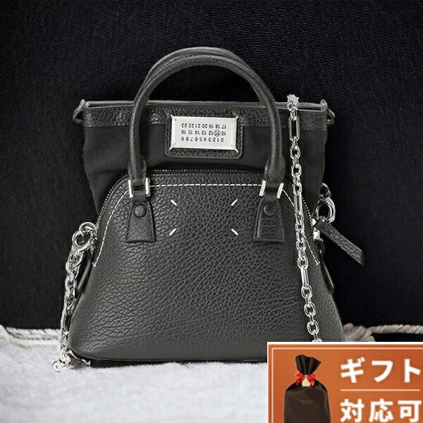 メゾンマルジェラ MAISON MARGIELA S56WG0081 P4455 T8013 5AC マイクロ ハンドバッグ 2WAY ショルダーバッグ ブラック BBMG00020L