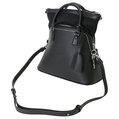 メゾンマルジェラ MAISON MARGIELA S56WG0082 P4455 T8013 ファイブエーシー クラシック ミニ ハンドバッグ 2WAY ショルダーバッグ ブラック BBMG00041L