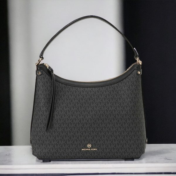 マイケルコース MICHAEL KORS 30T2G5VH3B 001 BLACK MKシグネチャー ワンハンドル ショルダーバッグ ブラウン レディース MAEVE LG HOBO SHLDR 記念品 ギフト BBMK00417L