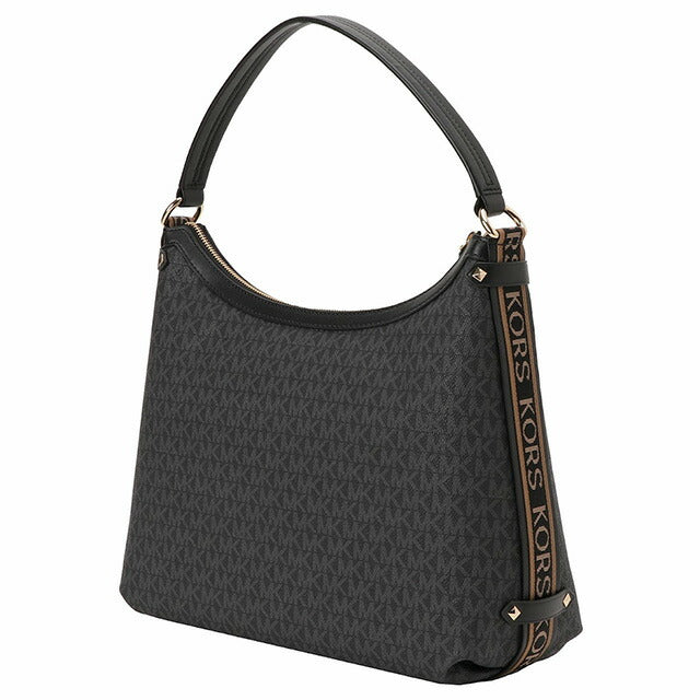 マイケルコース MICHAEL KORS 30T2G5VH3B 001 BLACK MKシグネチャー ワンハンドル ショルダーバッグ ブラウン レディース MAEVE LG HOBO SHLDR 記念品 ギフト BBMK00417L