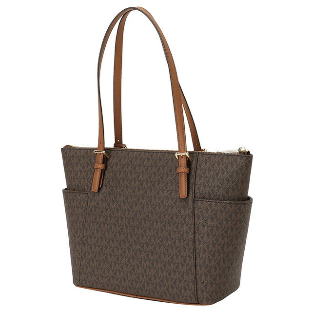 マイケルコース MICHAEL KORS 30S0GTTT1B 252 BRN/ACORN MKロゴチャーム付 トートバッグ ショルダーバッグ MKシグネチャー ブラウン/アコーン レディース BBMK00424L