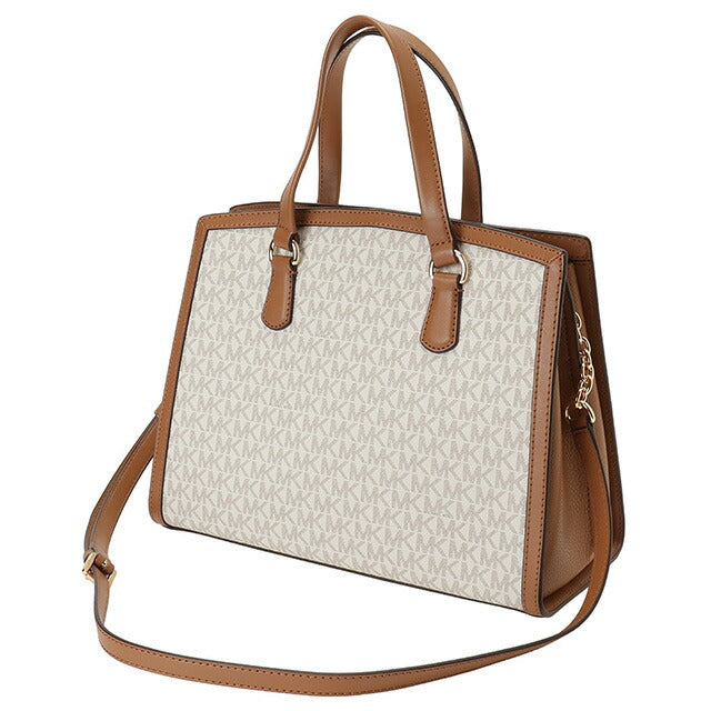 マイケルコース MICHAEL KORS 30F2G7CS2B 149 VANILLA/ACRN シャンタル サッチェル ミディアム MKシグネチャー 2WAY ショルダー BBMK00436L