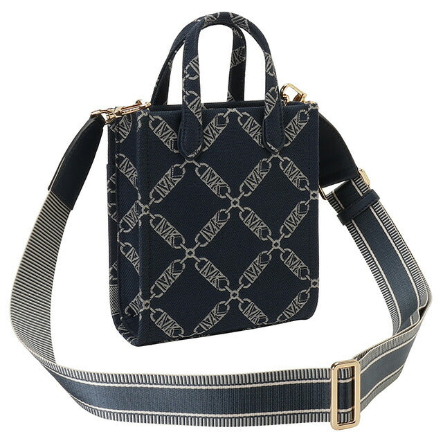 マイケルコース MICHAEL KORS 32F3G3GC0J 407 NAVY MULTI ジジ エンパイア ロゴ ジャカード エクストラスモール 2WAY ショルダー BBMK00450L