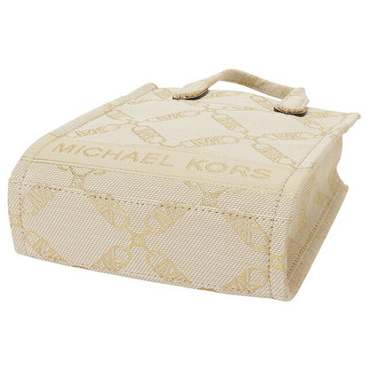 マイケルコース MICHAEL KORS 32F3G3GC9J 750 NAT/PALEGOLD ジジ エンパイア ロゴ ジャカード エクストラスモール 2WAY ショルダー BBMK00452L