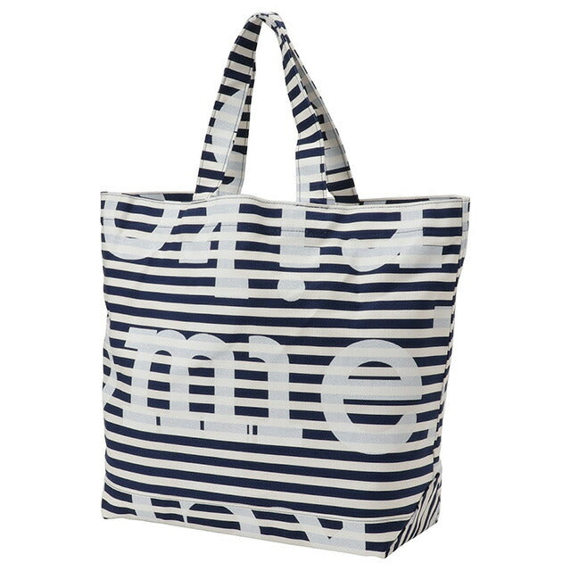 マリメッコ marimekko 091177 150 マリロゴ×ボーダー柄 トートバッグ ダークブルー×オフホワイト レディース ユニセックス 記念品 プレゼント ギフト BBMM00502L