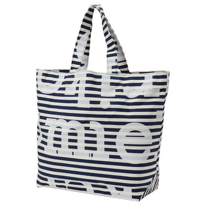 マリメッコ marimekko 091177 150 マリロゴ×ボーダー柄 トートバッグ ダークブルー×オフホワイト レディース ユニセックス 記念品 プレゼント ギフト BBMM00502L