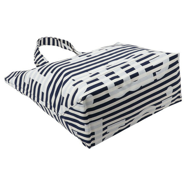 マリメッコ marimekko 091177 150 マリロゴ×ボーダー柄 トートバッグ ダークブルー×オフホワイト レディース ユニセックス 記念品 プレゼント ギフト BBMM00502L