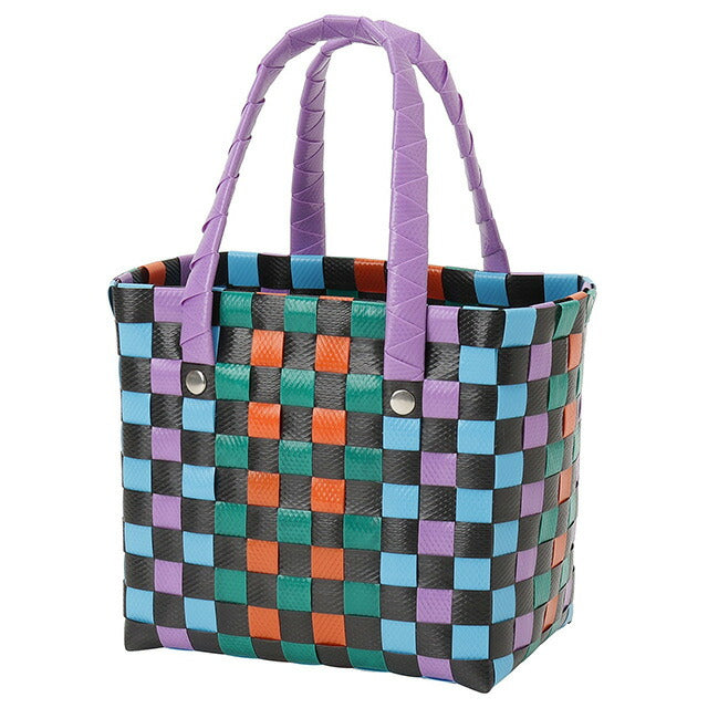 マル二 MARNI M00178 M00IW 0M605 マルニキッズ マイクロバスケット かごバッグ ミニハンドバッグ ロゴ ピクニックバッグ グリーンマルチ BBMN00096L
