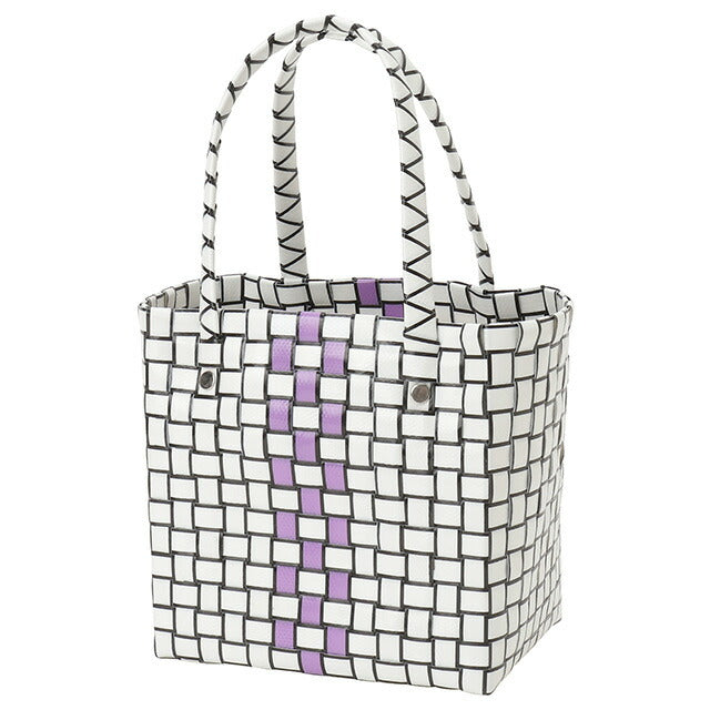 マル二 MARNI M00638 M00IW 0MC18 マルニキッズ ボックスバスケット かごバッグ ミニハンドバッグ ロゴ ピクニックバッグ ホワイトマルチ BBMN00103L