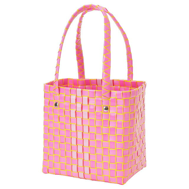 マル二 MARNI M00638 M00IW 0MC19 マルニキッズ ボックスバスケット かごバッグ ミニハンドバッグ ロゴ ピクニックバッグ ピンクマルチ BBMN00104L