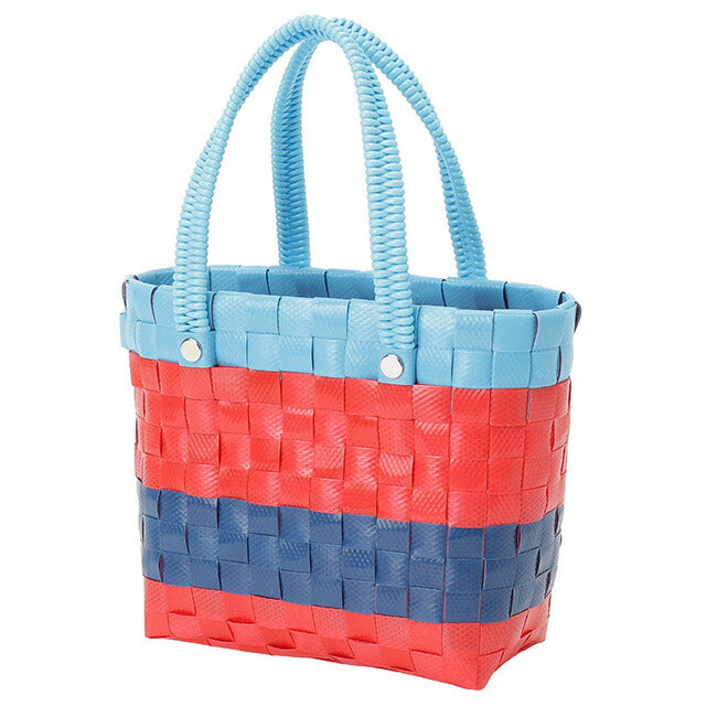 マル二 MARNI M00816 M00IW 0MC34 マルニキッズ かごバッグ ミニハンドバッグ ロゴ ピクニックバッグ レッド/ブルーマルチ BBMN00107L