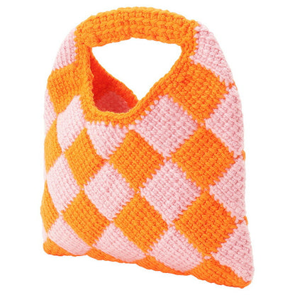 マルニ キッズ MARNI M00995 M00RP 0MC09 マルニキッズ ダイアモンドクロシェ かぎ針編み ハンドバッグ オレンジ/ピンク レディース MARNI BBMN00113L