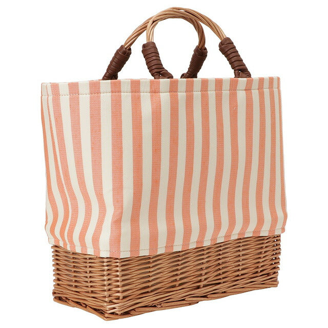 ウィークエンド マックスマーラ WEEKEND MAX MARA 2355111634600 004 ポーチ付 パナマ ハンドバッグ ストライプ ラタンかごバッグ ピンク レディース BBMR00010L