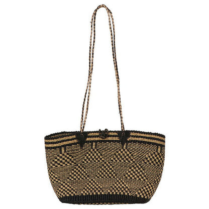 ウィークエンド マックスマーラ WEEKEND MAX MARA 2355111734600 001 ストロー かごバッグ ショルダー・トートバッグ ビーチバッグ ナチュラル/ブラック BBMR00011L