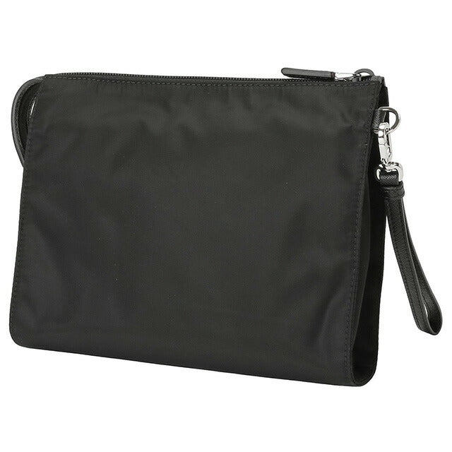 プラダ PRADA 2NE789 2DMH F0002 リナイロン サフィアーノ ハンドポーチ クラッチバッグ セカンドバッグ ブラック メンズ ユニセックス BBPR00064M