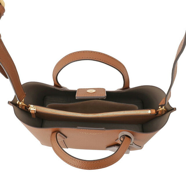 トリーバーチ Tory Burch 81928 905 LIGHT UMBER ペリー スモール 中央仕切りジップ 2WAY トートバッグ ショルダーバッグ ブラウン系 レディース BBTB00193L