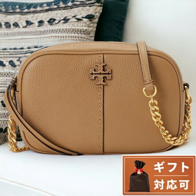 トリーバーチ Tory Burch 147578 227 TIRAMISU マックグロー カメラバッグ ダブルTロゴ 2WAY ショルダーバッグ クロスボディ ティラミス BBTB00233L