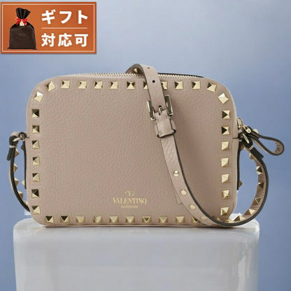 ヴァレンティノ VALENTINO 5W2B0809 VSF P45 ロックスタッズ スモール ショルダーバッグ クロスボディ パウダー ベージュ レディース ROCKSTUD CROSS BODY BAG BBVA00050L