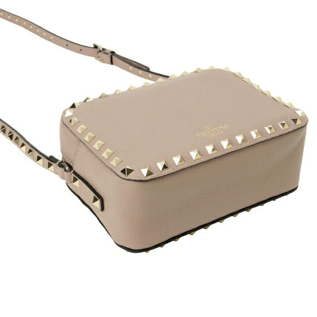 ヴァレンティノ VALENTINO 5W2B0809 VSF P45 ロックスタッズ スモール ショルダーバッグ クロスボディ パウダー ベージュ レディース ROCKSTUD CROSS BODY BAG BBVA00050L
