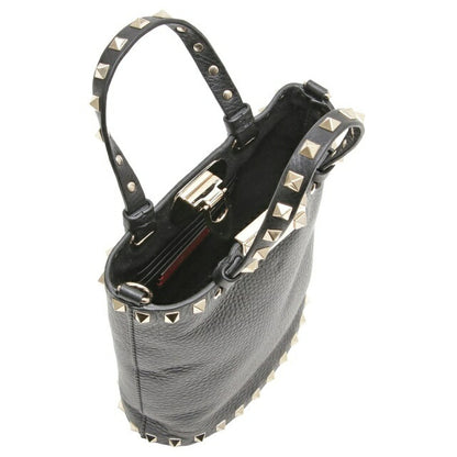 ヴァレンティノ VALENTINO 5W2P0W31 VSH 0NO ロックスタッズ ミニ バッグ 2WAY トートバッグ ショルダーバッグ クロスボディ ブラック レディース BBVA00051L