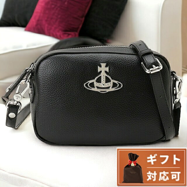 ヴィヴィアンウエストウッド Vivienne Westwood 43030036 S000D N403 アンナ ショルダーバッグ クロスボディ カメラバッグ ブラック BBVV00339L