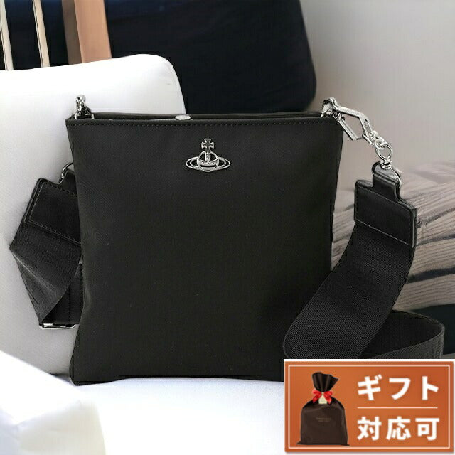 ヴィヴィアンウエストウッド Vivienne Westwood 51160006U W001Y N401 スクエア ショルダーバッグ クロスボディ ブラック BBVV00341L