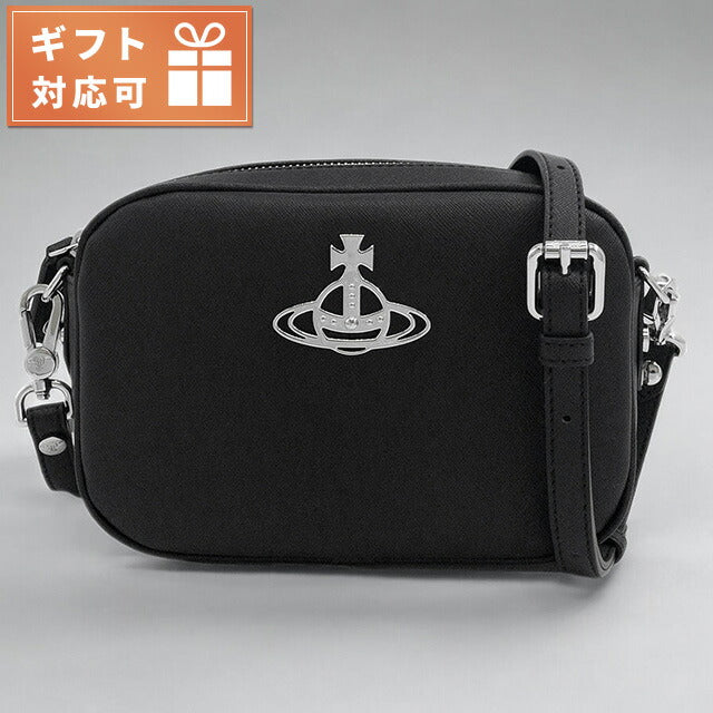 ヴィヴィアンウエストウッド Vivienne Westwood 48020003U S000B N401 アンナ ショルダーバッグ クロスボディ カメラバッグ ブラック レディース ユニセックス BBVV00351L