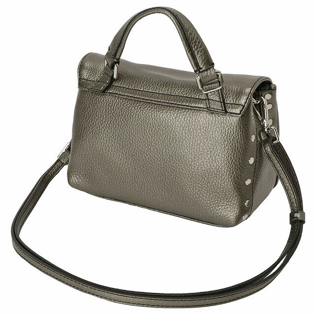 ザネラート ZANELLATO 068010 0040000 Z0101 BABY ポスティーナ ベイビー デイリー 2WAY ショルダーバッグ ハンドバッグ メタリックグレー 記念品 ギフト BBZA00003L