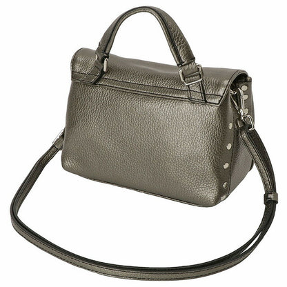 ザネラート ZANELLATO 068010 0040000 Z0101 BABY ポスティーナ ベイビー デイリー 2WAY ショルダーバッグ ハンドバッグ メタリックグレー 記念品 ギフト BBZA00003L