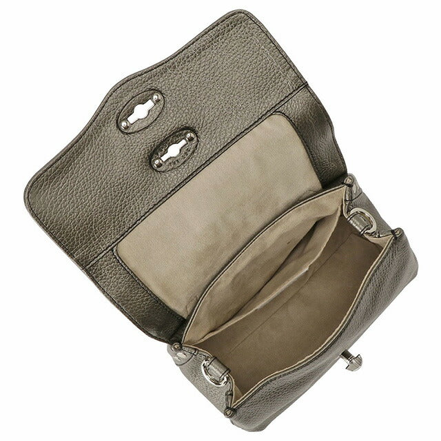 ザネラート ZANELLATO 068010 0040000 Z0101 BABY ポスティーナ ベイビー デイリー 2WAY ショルダーバッグ ハンドバッグ メタリックグレー 記念品 ギフト BBZA00003L