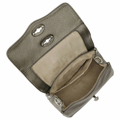 ザネラート ZANELLATO 068010 0040000 Z0101 BABY ポスティーナ ベイビー デイリー 2WAY ショルダーバッグ ハンドバッグ メタリックグレー 記念品 ギフト BBZA00003L