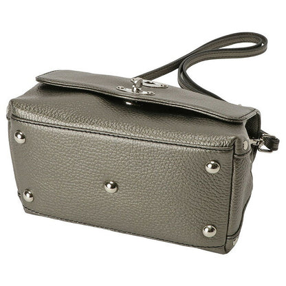 ザネラート ZANELLATO 068010 0040000 Z0101 BABY ポスティーナ ベイビー デイリー 2WAY ショルダーバッグ ハンドバッグ メタリックグレー 記念品 ギフト BBZA00003L