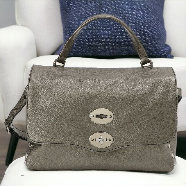 ザネラート ZANELLATO 068010 0040000 Z0101 S ポスティーナ スモール デイリー 2WAY ショルダーバッグ ハンドバッグ メタリックグレー 記念品 ギフト BBZA00004L