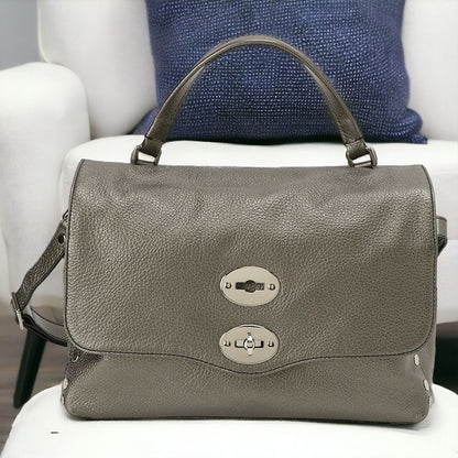 ザネラート ZANELLATO 068010 0040000 Z0101 S ポスティーナ スモール デイリー 2WAY ショルダーバッグ ハンドバッグ メタリックグレー 記念品 ギフト BBZA00004L