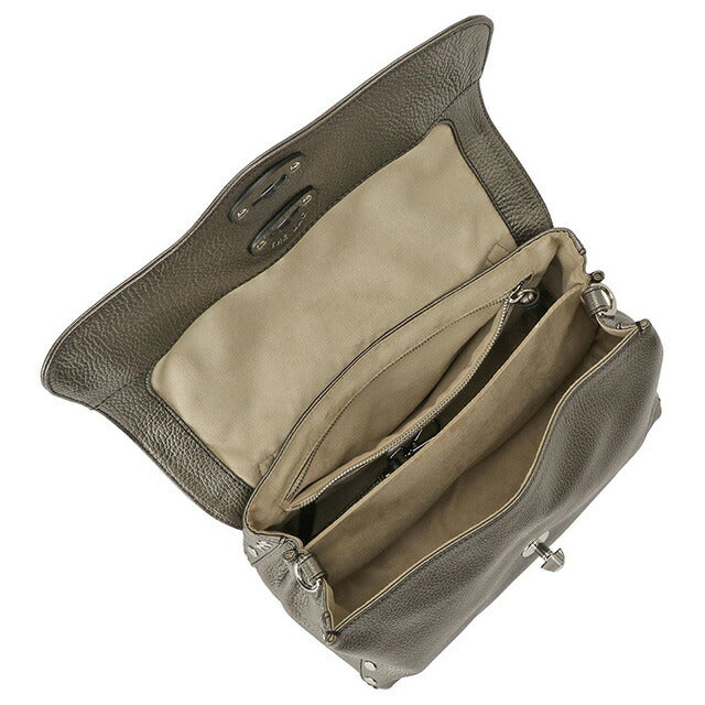 ザネラート ZANELLATO 068010 0040000 Z0101 S ポスティーナ スモール デイリー 2WAY ショルダーバッグ ハンドバッグ メタリックグレー 記念品 ギフト BBZA00004L