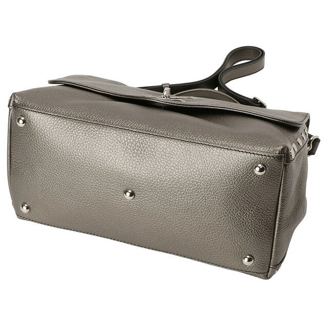 ザネラート ZANELLATO 068010 0040000 Z0101 S ポスティーナ スモール デイリー 2WAY ショルダーバッグ ハンドバッグ メタリックグレー 記念品 ギフト BBZA00004L