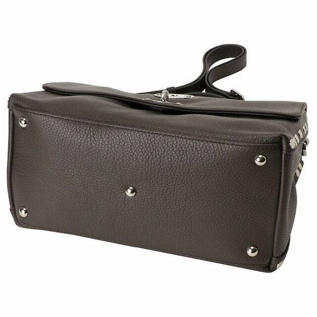 ZANELLATO 黒 ポスティーナ シボ革 2wayレザー ショルダーバッグ