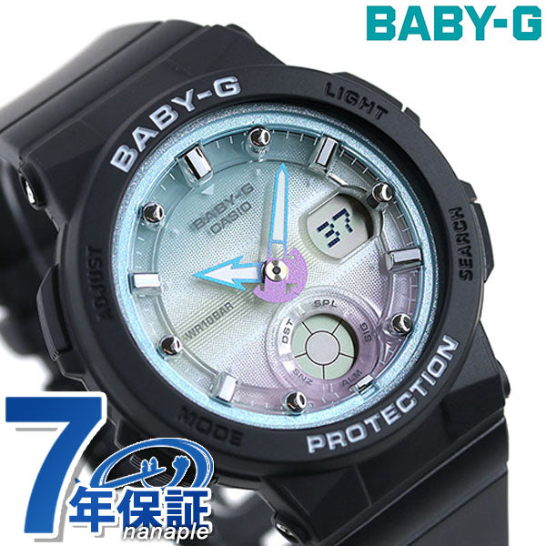 ベビーg ベビージー baby-g ワールドタイム レディース 腕時計 ブランド BGA-250-1A2DR カシオ グラデーション ブラック BGA-250-1A2DR