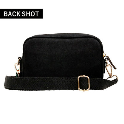 ビバリーヒルズポロクラブ ショルダバック メンズ レディース ブランド キャンバスショルダーバッグ Cotton 243904 BK BK WH バッグ BH1009N-BKBKWH