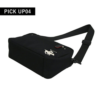 ビバリーヒルズポロクラブ ショルダーバッグ メンズ レディース ブランド ショルダーバッグ Polyester 181282 BK WH バッグ BHC005-BKWH