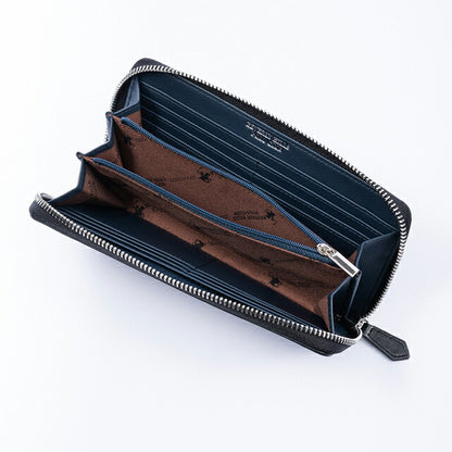 ビバリーヒルズポロクラブ 財布 メンズ ブランド 長財布 革 レザーウォレット 小銭入れあり ブラック ネイビー BHG-M1001-BKNV