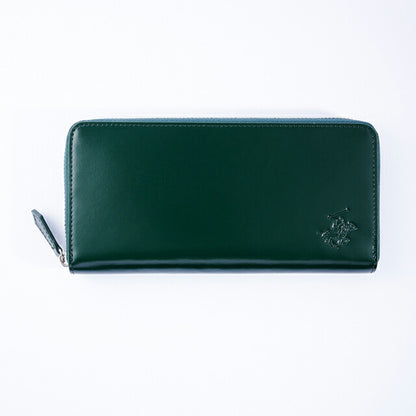 ビバリーヒルズポロクラブ 財布 メンズ ブランド 長財布 革 レザーウォレット 小銭入れあり グリーン ダークブラウン BHG-M1001-GRNDBR
